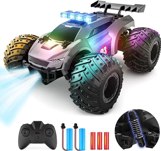 EpochAir Remote Control Car - 20km/h 1:18 High Speed RC Cars Offroad with RBC &Headlights &Headlamps, 2.4GHz Toy Car Gift for 3 4 5 6 7 8 9 10-12 Year Old Boys Girls Kids