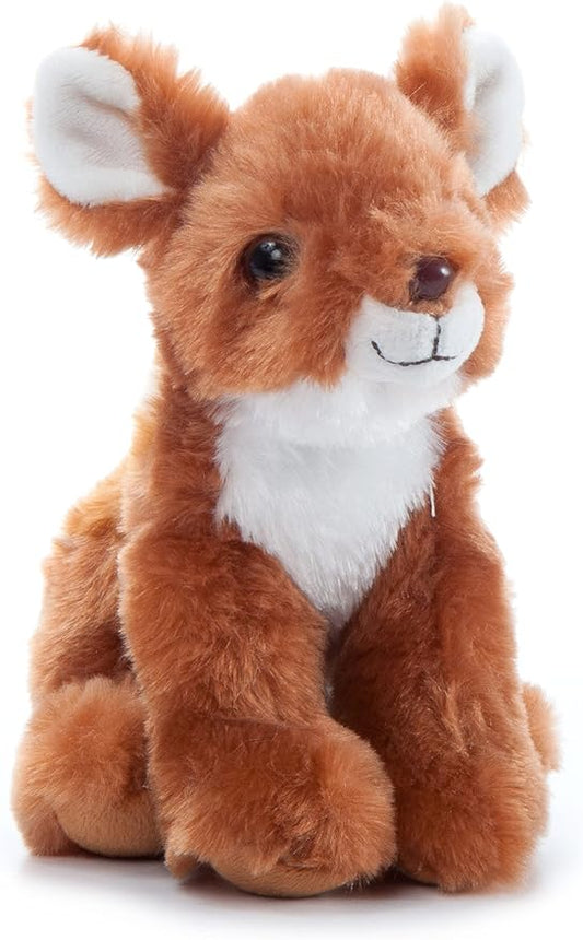 The Petting Zoo Fawn Stuffed Animal Plushie, Gifts for Kids, Wild Onez Babiez Zoo Animals, Fawn Plush Toy 6 inches