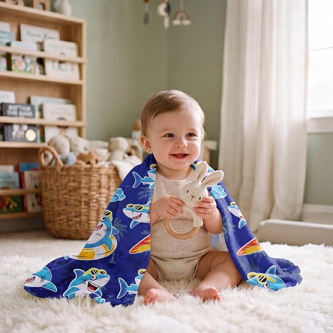 ORDM Shark Toys for Boys, Whale Shark Blanket Toddler, Gifts for Boys