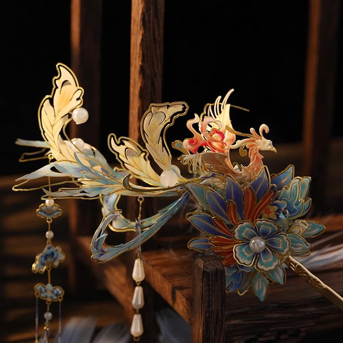 MU 3D Phoenix Hairpin in SwordAdult Jigsaw Metal Puzzle Model Kits Building DIY Birthday Gift