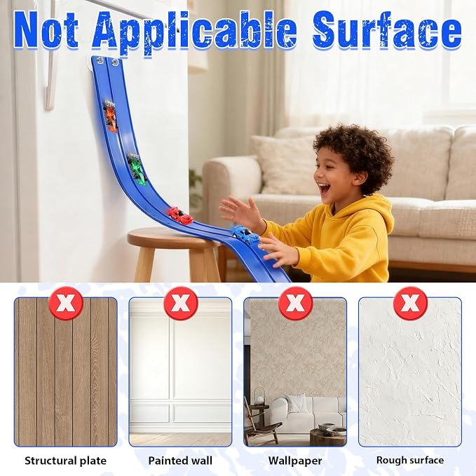 20 Ft Flexible Race Track Toys, Flex Race Car Ramp Track with 4 Race Cars & Suction Cups Rolls Up Portable DIY Race Track Anti Gravity Car Track Set,Kids Racecar Track Toy(Blue)
