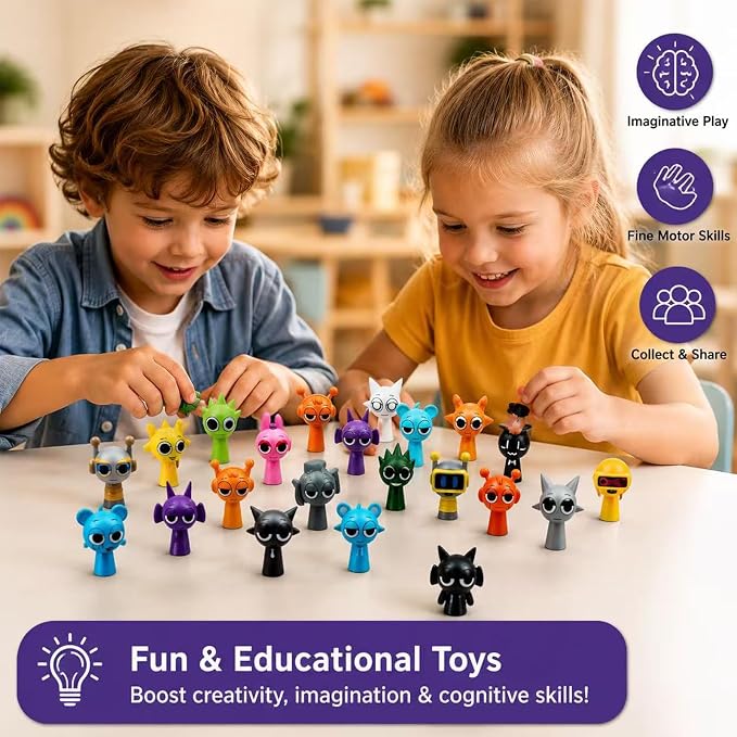 Action Figures Mystery Box,Mystery Box,Office Room Figurine Decor for Adults (Multicolor-24PCS)
