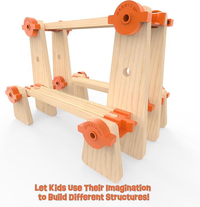 Wooden Train Track Accessories Build & Play Construction Set 90 PCS Ultimate Elevated Railway STEM Toys Track Expansion Pack Ascending Tracks Risers Bridges Tunnel Stop Go Gate Compatible Thomas Brio