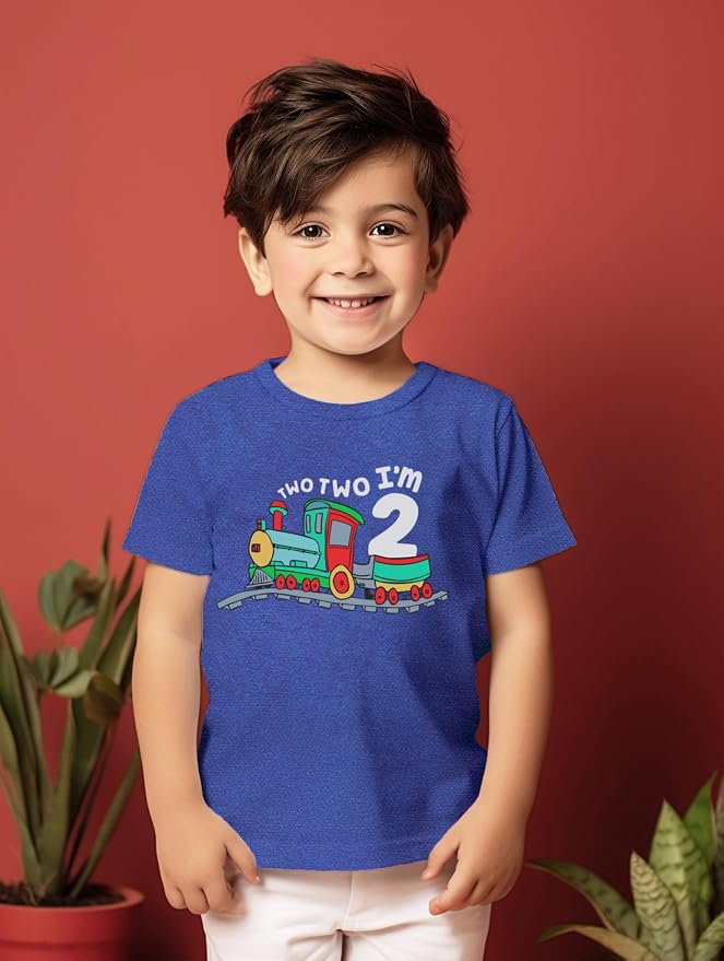 Unordinary Toddler 2nd Birthday Shirt boy Chugga Chugga Two Two Train im 2 Years Old Second Birthday Tshirt