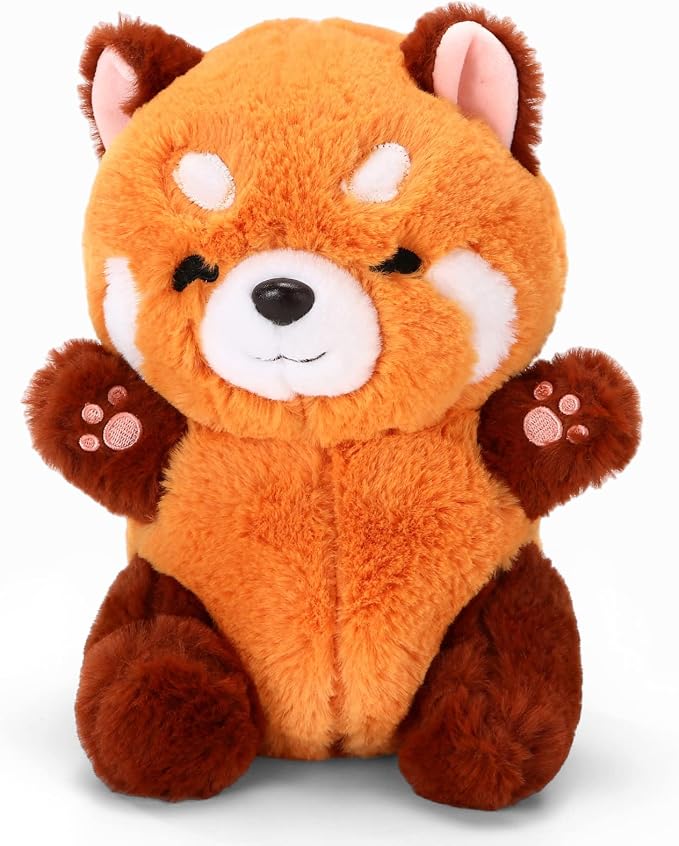 Riuhot Red Panda Stuffed Animal Cute Plush Toy Plushie Christmas Birthday Valentine's Day Gift for Girlfriend Kids 9" Red Panda Stuffed Animals