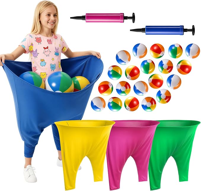 Granny Pants Yard Game Sets,4PCS Granny Pants Family Party Outdoor Games with Bouncy Balls for Adults and Kids,The Family Reunion Ultimate Backyard Party Games