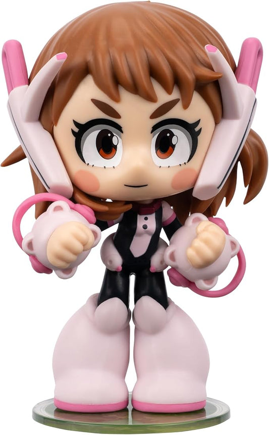 Total Anime Ochaco Uraraka (Kawaii) - 4-Inch Scale Articulated Mini-Figure with Display Base