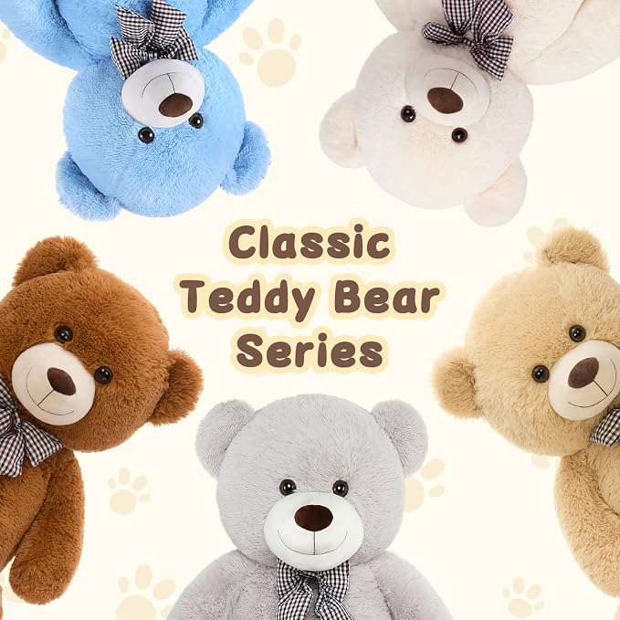 MaoGoLan Giant Teddy Bear Plush Toy - Ultra Soft & Cute Large Stuffed Animal 39 inches, Perfect for Baby Showers, Birthdays, Valentines Day Gifts (Kids, Couples, Family),Gray