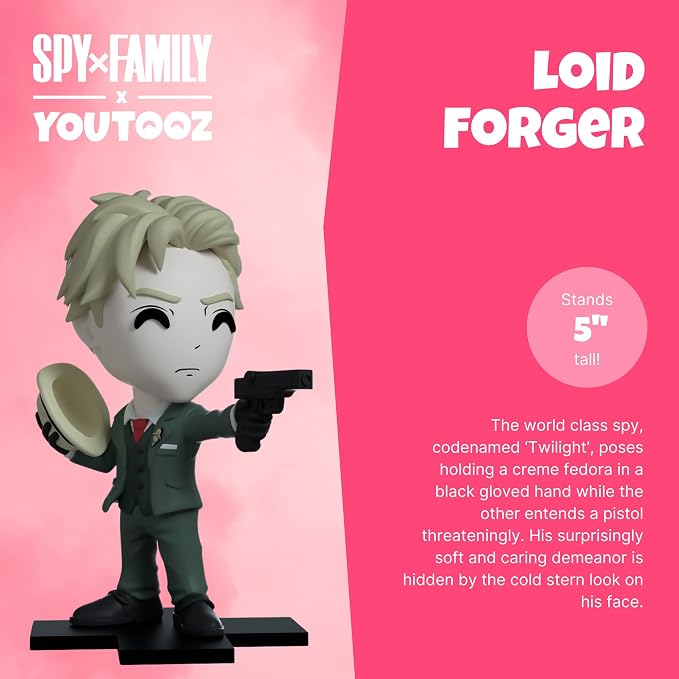 Youtooz Loid Forger 5" Vinyl Figure, Official Licensed Spy; Codename Twilight, Collectible from Anime Spy x Family Collection