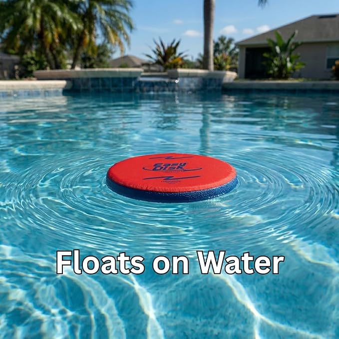 Funsparks Easy Disk - Soft Catch Flying Disc - Easy to Learn and Play Disc Toss for Indoors or Outdoor Games for Kids, Beginners or Advanced Ultimate Flying Disc Game