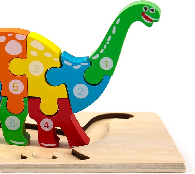 Montessori Mama Wooden Toddler Puzzles for Kids Ages 3-5, Montessori Toys for 3 Year Old, Animal Toddlers Toys Ages, 4-Pack Learning Toddler Puzzle