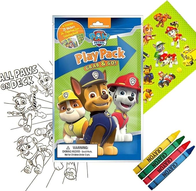 Paw Patrol Coloring and Activity Book Set - Bundle Includes 4 Paw Patrol Books with Bonus Stickers - 250+ Pages Total