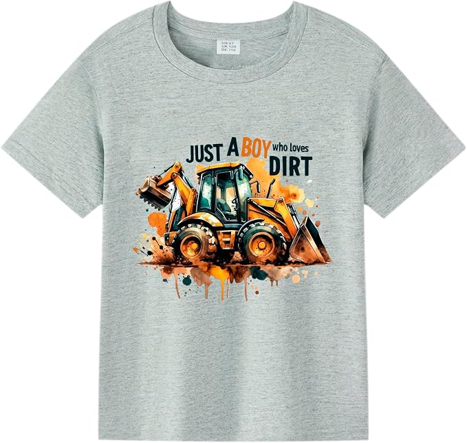 Construction Shirt Toddler Kids Tomatoes Racoon Graphic Tee Outfit Boy Girl Frog Christian Clothing 2-7 Years