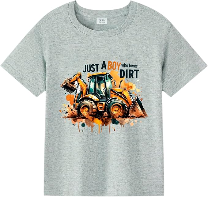 Construction Shirt Toddler Kids Tomatoes Racoon Graphic Tee Outfit Boy Girl Frog Christian Clothing 2-7 Years
