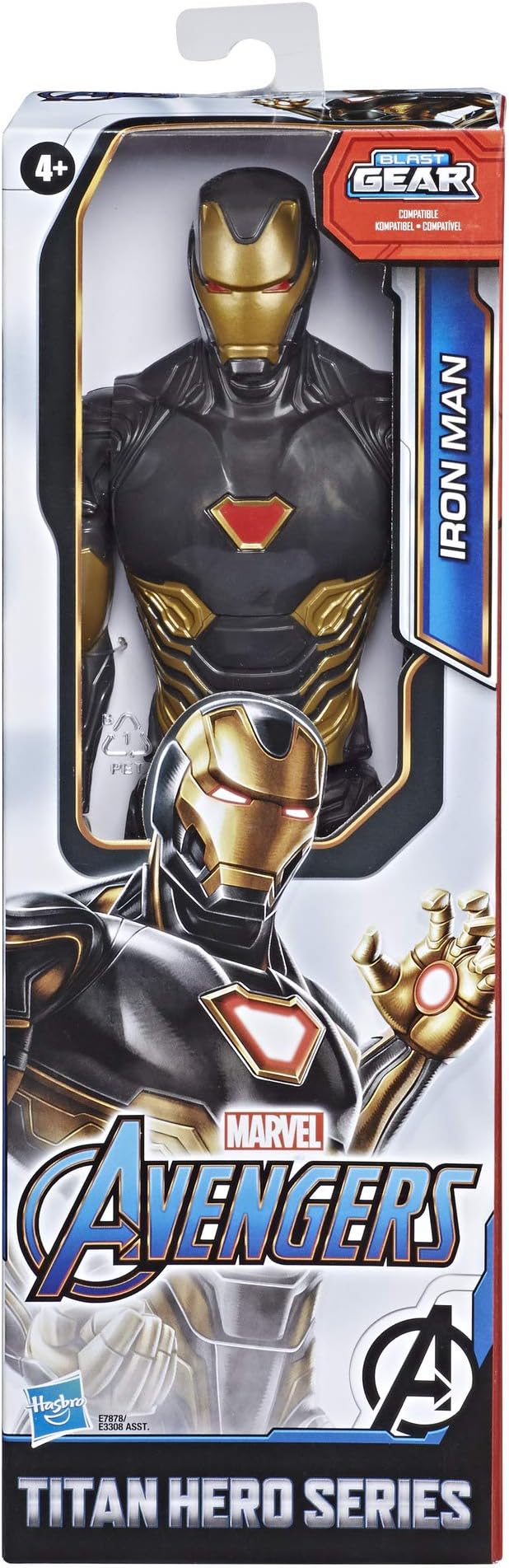 Marvel Avengers Titan Hero Series Blast Gear Iron Man Action Figure, 12-Inch Toy, Inspired by The Marvel Universe, for Kids Ages 4 and Up