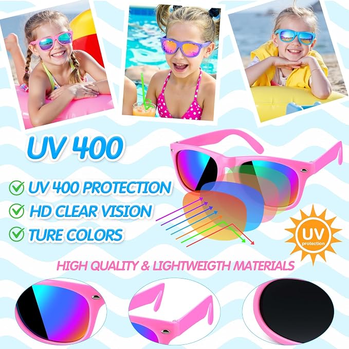 GIFTINBOX Pool Beach Summer Party Favors For Kids Ages 4-8- 122PCS Summer Beach Toys Include Beach Balls , Kids Sunglasses, Sand Buckets,Straws, For Pool Party Supplies,sand Toys