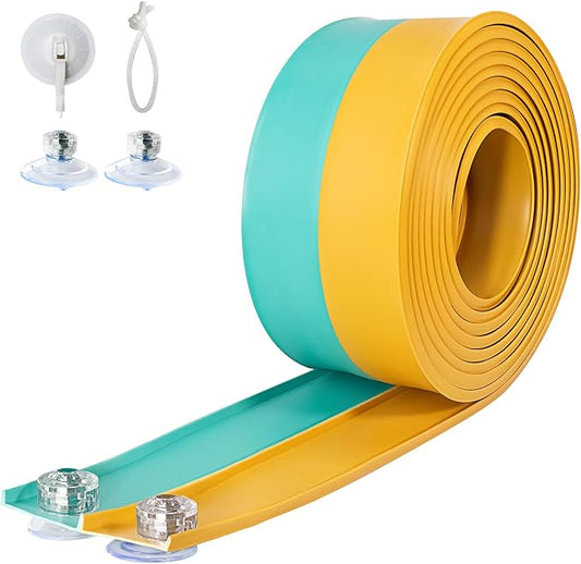Flex Tracks 15 Ft for Kids Starter Set, Flexible Race Car Ramp Track with Suction Cups Compatible with Diecast 1/64th Cars for Ages 3 & Up (Daytona Blue & Yellow)
