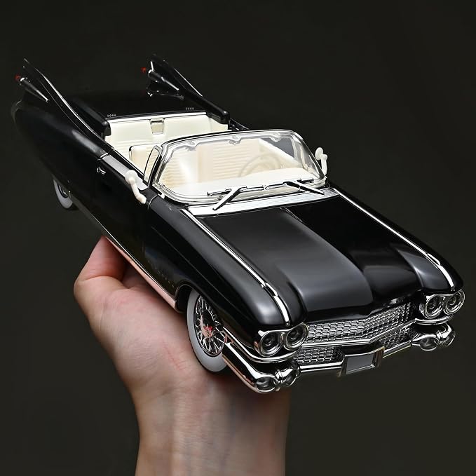 RZAPE Toy Car Models 1/24 Diecast Cars Eldorado Metal Model Car Carros De Coleccion,Model Cars Kits for Adults and Boys,Pull Back Car with Lights and Sounds,Toy Cars for Boys Age 4-7（Black）