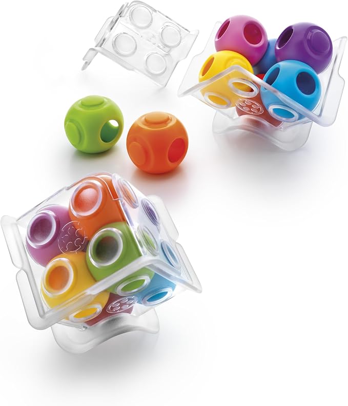 SmartGames Caged Marbles Logic Puzzle Game with 80 Challenges Brain Teaser for Ages 10+