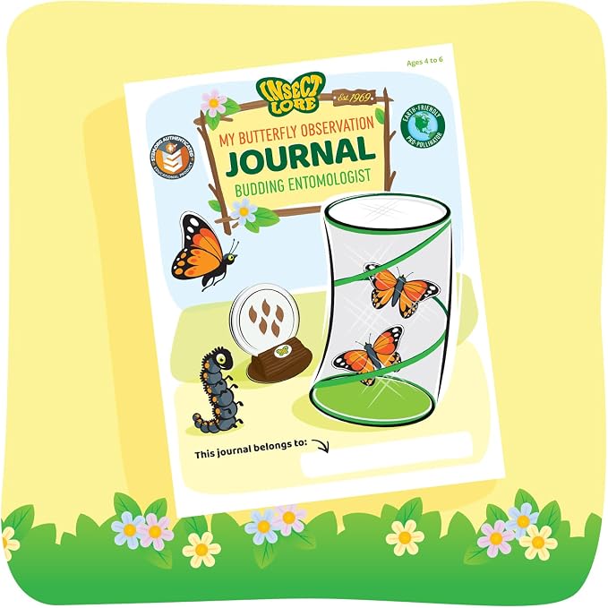 Insect Lore Raise and Release Butterfly Garden Kit – Caterpillar Habitat with redeemable Voucher – STEM-accredited Butterfly Growing Kit for Kids, Classrooms, and Homeschool Learning (Pack of 12)