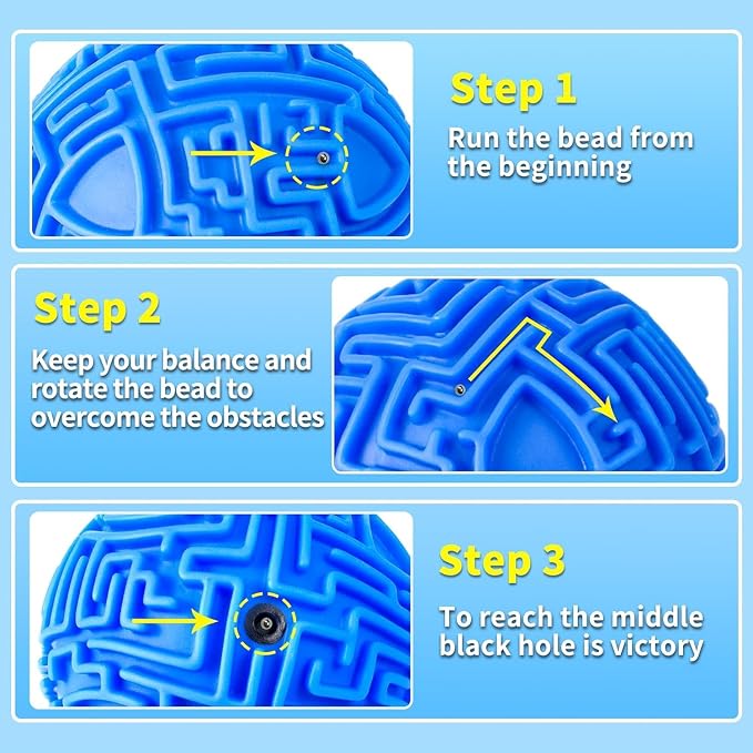 YongnKids Amaze 3D Memory Sequential Maze Ball Puzzle Toy Gifts for Kids Adults - Challenges Game Lover Tiny Balls Brain Teasers Game (Green)