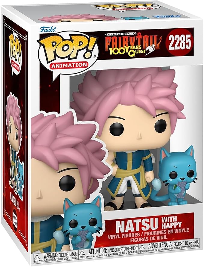 Funko Pop!&Buddy: Fairy Tail 100 Years Quest - Natsu and Happy - Collectable Vinyl Figure - Gift Idea - Official Merchandise - Toys for Kids & Adults - Anime Fans