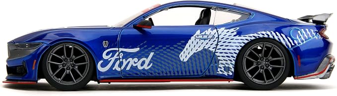 Jada Toys Bigtime Muscle 1:24 2024 Ford Mustang GT Dark Horse Die-Cast Car, Toys for Kids and Adults