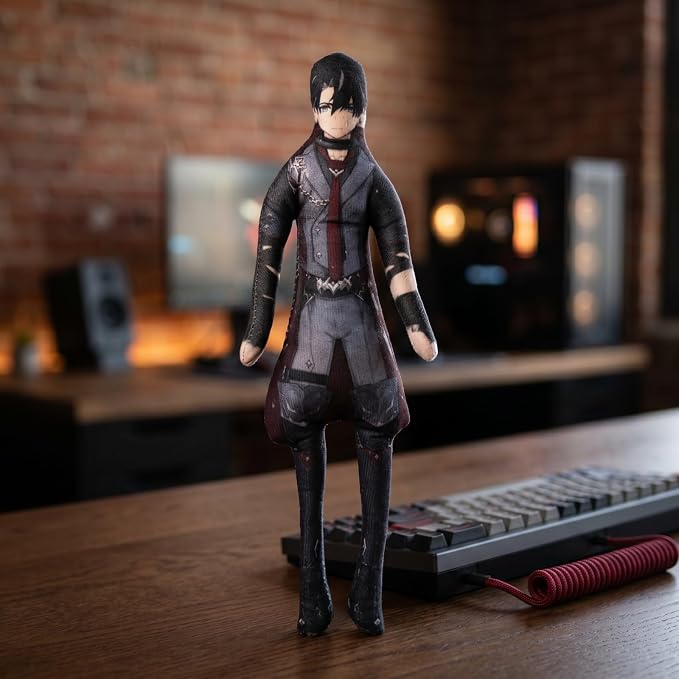 Wriothesley Anime Figure Keychain for Adult Fans, Genshin Impact Collectible Bag Hanging Keyring