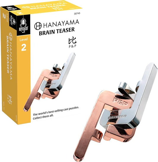 BePuzzled, P & P Hanayama Cast Metal Brainteaser Puzzle Mensa Rated Level 2, for Ages 12 and Up