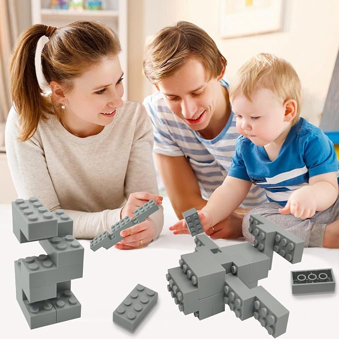 Classic Building Brick 2x4 100 Pieces, Compatible with Lego 3001 Bulk Block Set, Creative Building Toy DIY, Suitable for Boys Girls and Teenagers Aged 6+ (Mixed Colors)