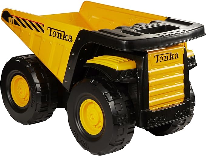 Tonka Toughest Mighty Dump Truck, Yellow, (L x W x H) 12.00 x 19.00 x 10.75 Inches