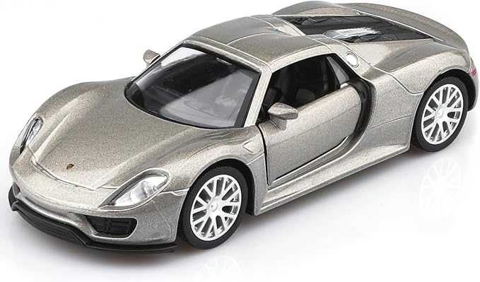 TOKAXI 1/36 Scale Porsche 918 Spyde Diecast Model Cars,Pull Back Vehicles Porsche Toy Cars,Cars Gifts for Boys Girls