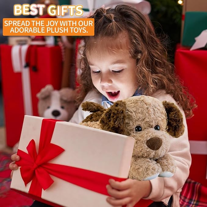 Dog Plush Dog Toy 18 Inch, 2.6 lbs – Brown Weighted Stuffed Animal Dog– Ultra-Soft Plush, Durable Design, Suitable for Kids & Adults – Cozy Comfort Companion