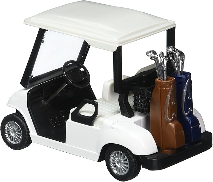 KinsFun - Golf Cart 4½" Die Cast Metal Model Pullback Action Toy (No Decal)