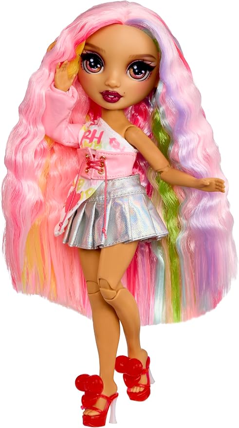 Rainbow High Pretty in Paris Fashion - Kia Hart (Soft Pink), Rainbow 11" Fashion Doll with Outfit, Stylish Handbag, Girls Toy Gift for Kids Ages 4-12 Years