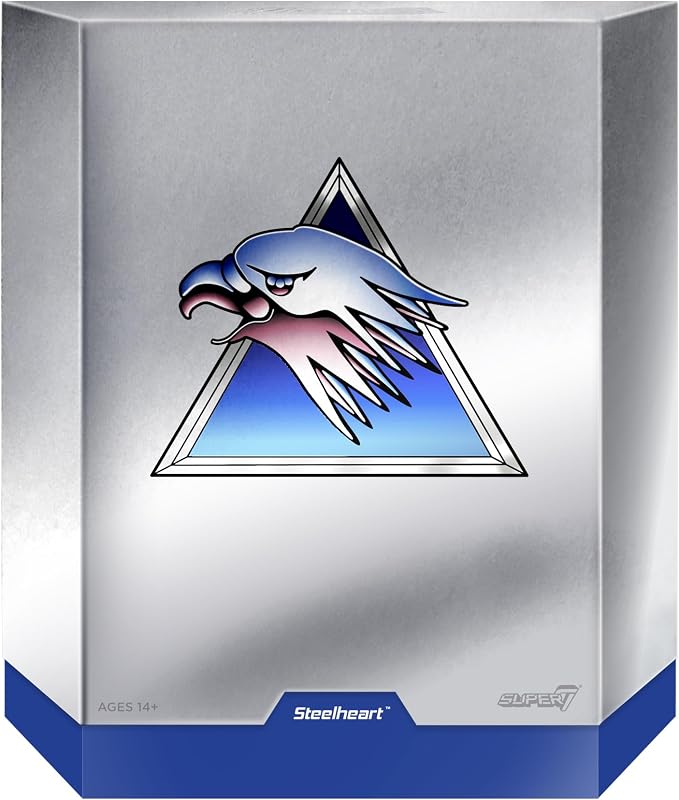 Super7 ULTIMATES! SilverHawks Steelheart - 7" SilverHawks Action Figure with Accessories Classic Cartoon Collectibles and Retro Toys