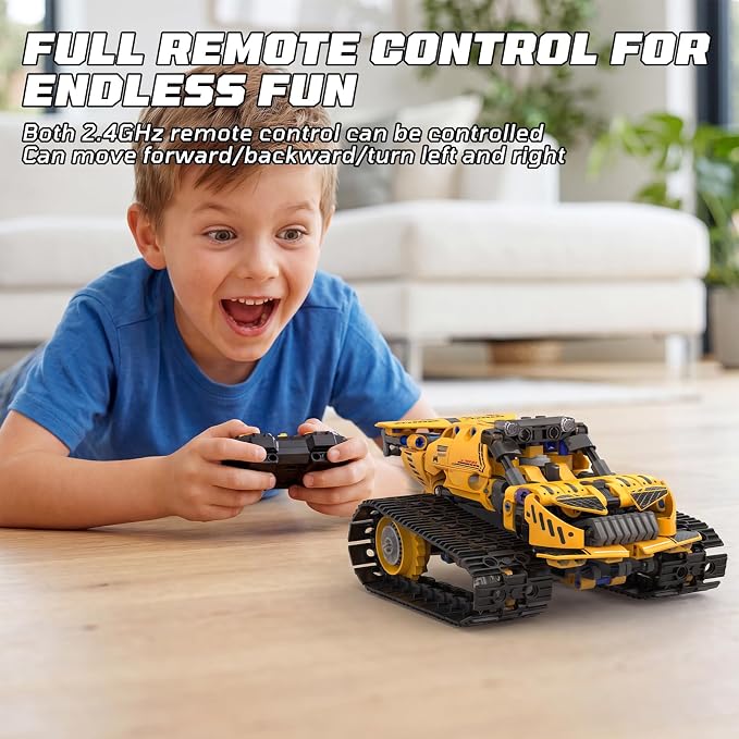 5-in-1 STEM Robot Building Kit, 373 Pcs Remote Control & APP Controlled DIY Robot Toys, Educational Science Building Blocks, for Kids Boys Girls Ages 8-14