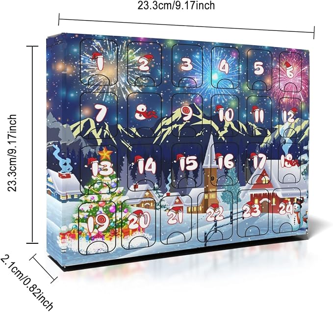 pozemu Brain Teaser Puzzles Advent Calendar 2025 Metal Puzzles Christmas Countdown Calendars for Kids Adult