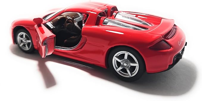 KiNSMART - Porsche Carrera GT Red 5" 1:36 Scale Die Cast Metal Model Toy Super Sports Car