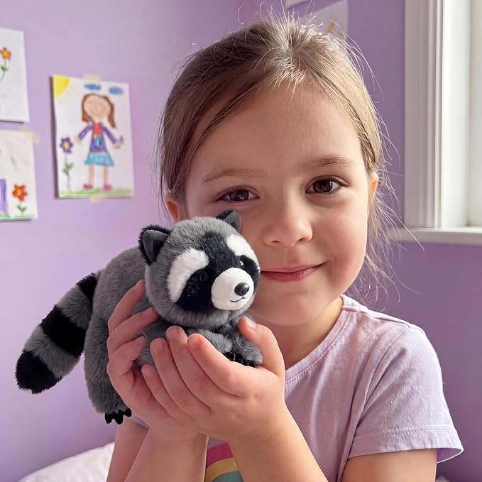 PEACH CAT Raccoon Stuffed Animal Cute Plushies Small Plush Toys Birthday Gifts for Girls Boys Kids