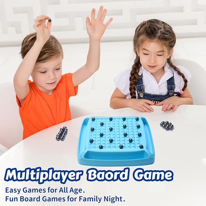 Magnet Game, Magnetic Game for Kids and Adults, Table Top Board Game for Kids 8-12, Magnet Chess Game 40Pcs for Family Games Night, 2-4 Players