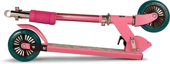Limited Too Kick Scooter for Girls 5-12 Years, Light-Up Wheels, Glitter Deck, Adjustable Handlebar, Foldable 2-Wheel Kids Scooter, Holds up to 75 lb