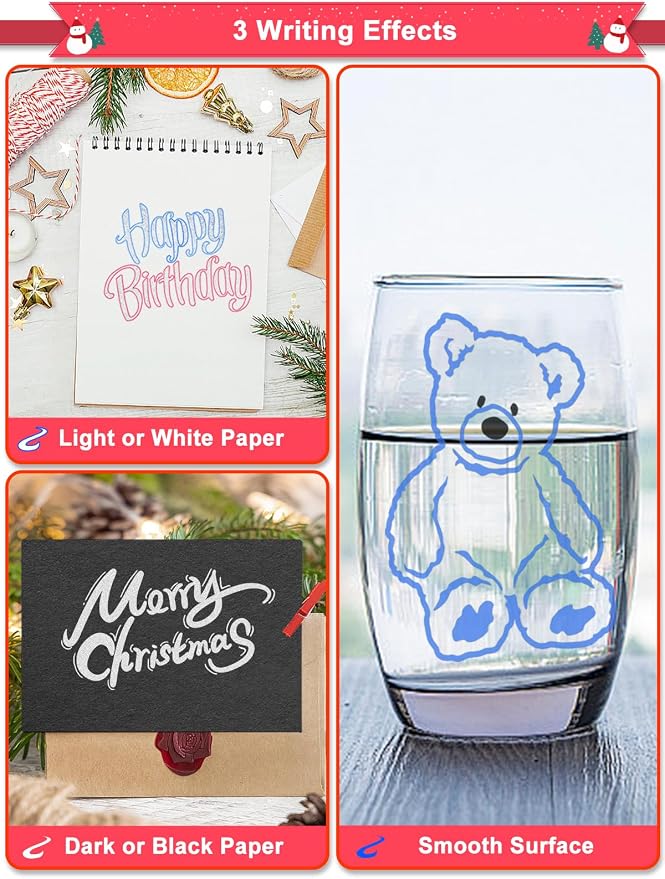 Outline Markers, 48 Metallic Shimmer Glitter Gel Pens, Tween Teen Girl Gifts Trendy Stuff, Cool Cute Art Craft School Drawing Supplies, Birthday Fun Kits for Kids Girls Ages 4 6 8 10 12 Year Old