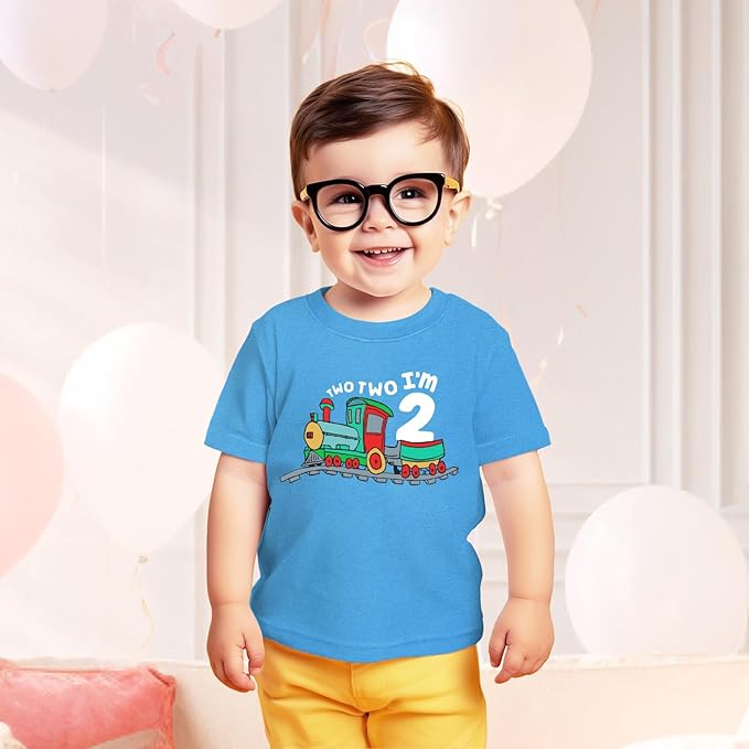 Unordinary Toddler 2nd Birthday Shirt boy Chugga Chugga Two Two Train im 2 Years Old Second Birthday Tshirt