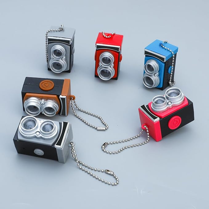 ONEST 6 Pieces Mini Camera Toys for Doll Accessories Miniature Cameras Ornament Mini Dollhouse Toy Vintage Prop Camera for Mini Decoration Furniture Accessories Photography Props