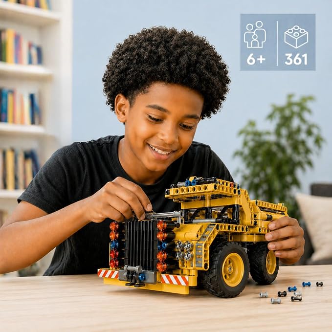 Kididdo STEM Building Toy for Boys 8-12 Build a Dump Truck or Airplane 2 in 1 Construction Engineering Kit (361 Pcs) Educational STEM Toy Set for Kids Popular Gift for Boys Ages 6-12 + Years Old