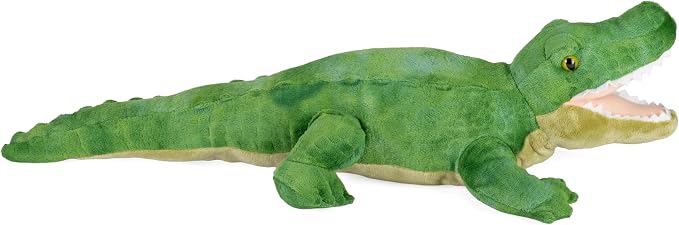 Wild Republic Green Alligator Plush, Stuffed Animal, Plush Toy, Gifts For Kids, Cuddlekins, 23"