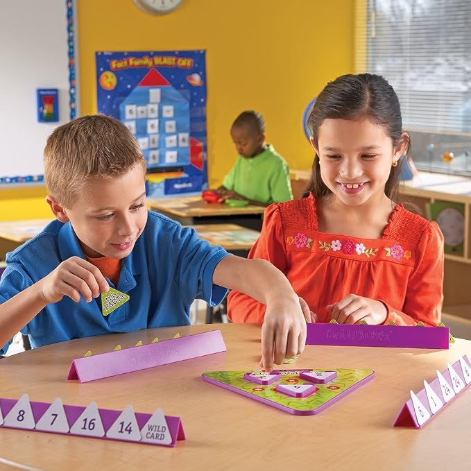 Learning Resources Tri-FACTa Multiplication & Division Game - Math Manipulatives, Kid Montessori Board Games, Classroom Must Haves, STEM Number Cards, Critical Thinking, Back to School, Kids Gifts