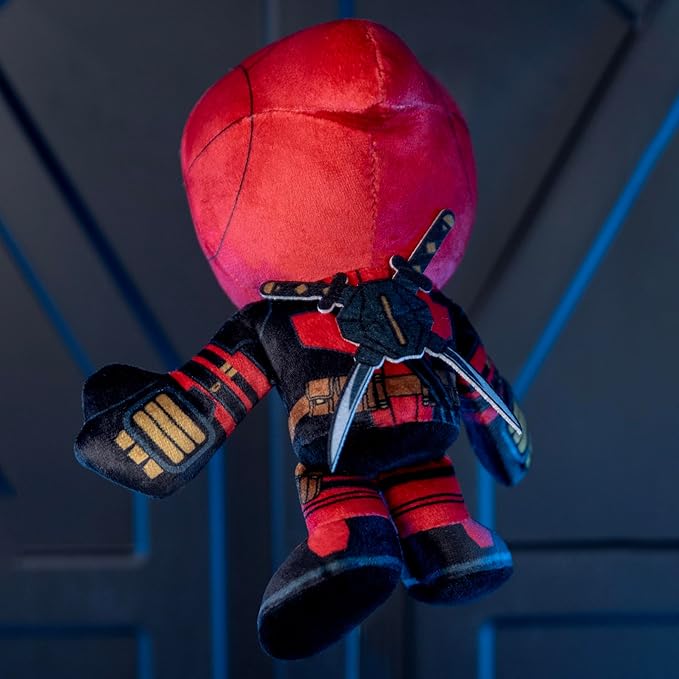 Bleacher Creatures Marvel Deadpool 8" Kuricha Sitting Plush - Soft Chibi Inspired Toy