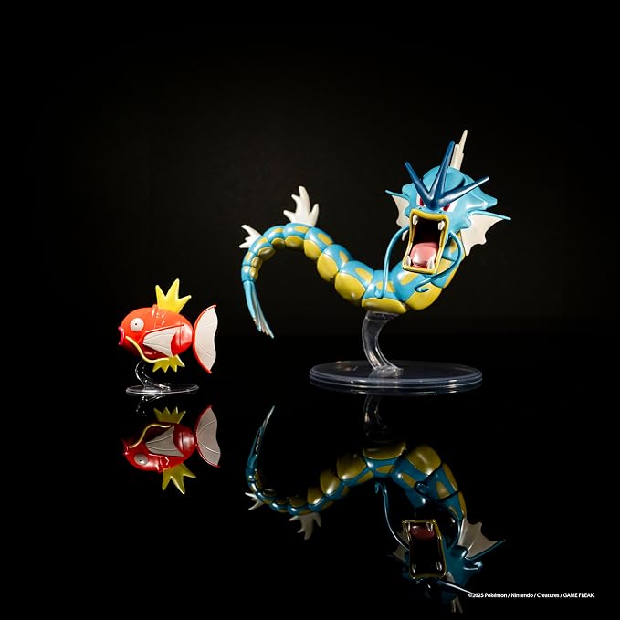 Pokemon Select Evolution Pack - Features 2-Inch Magikarp and 12-Inch Gyarados Battle Figures with Exclusive Finish